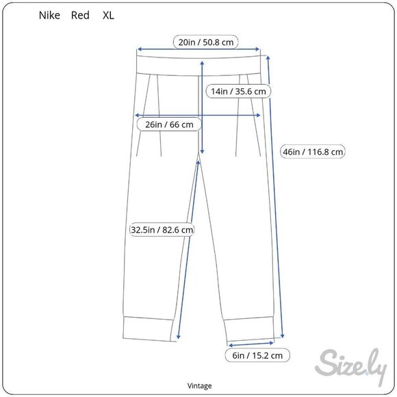 Nike Vintage Mens Red Elastic Waist Lightweight Ankle Zip Pockets Joggers Pants - Picture 8 of 11